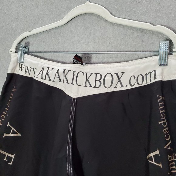 VINTAGE AKA Kickbox Men Activewear Shorts 32 Fight Kickboxing Javier Mendez MMA‎ - Picture 10 of 13